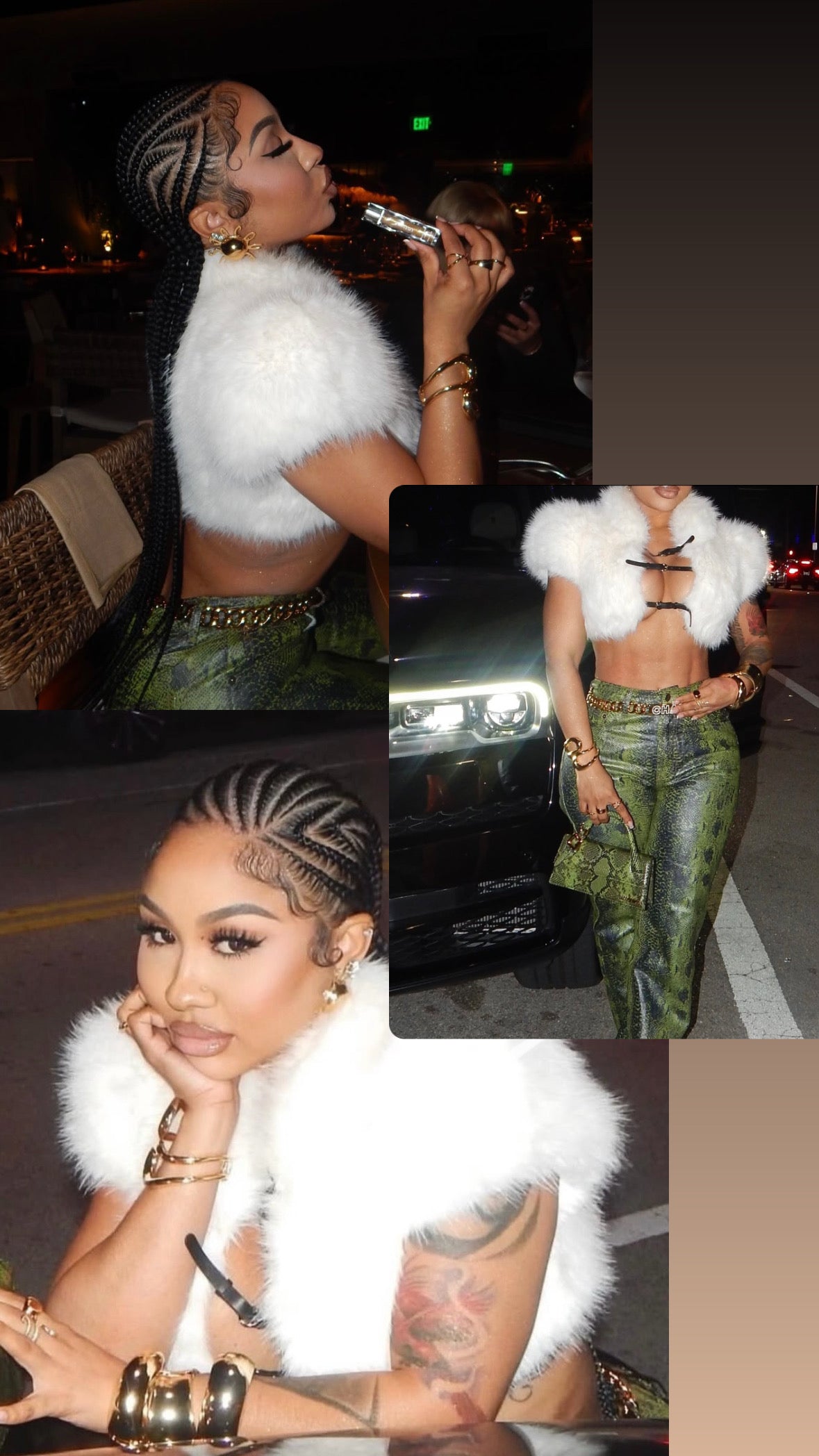 Platinum Fur Top - New Hot!