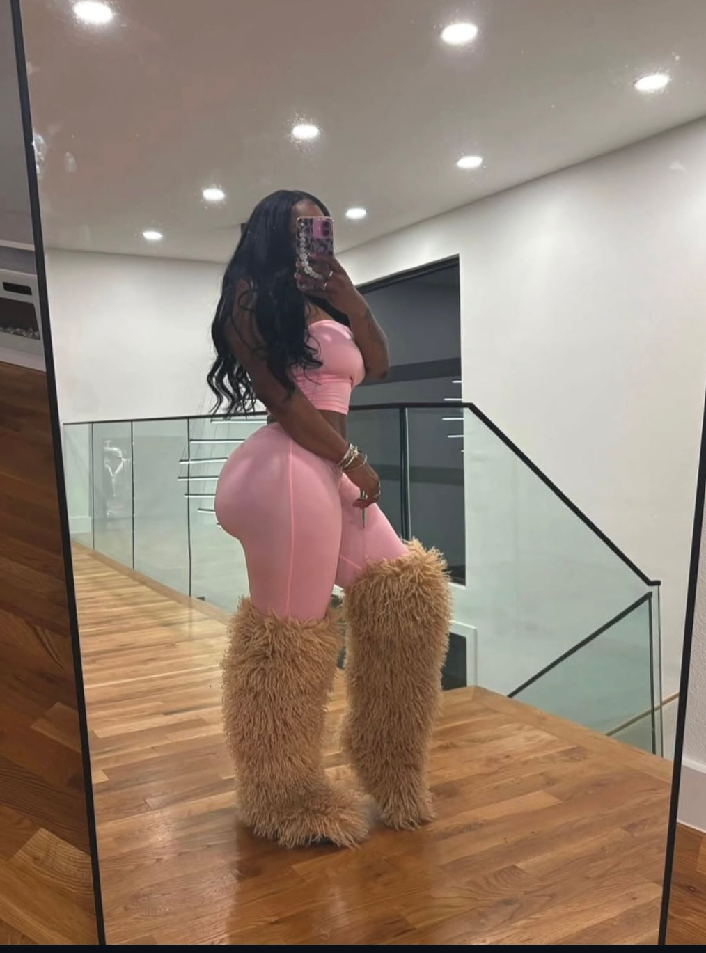 Thigh high Luxury Faux Mongolian, Fur Boots((* Pre Order*))