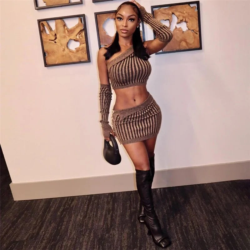 Chocolate Melt Skirt Set- - SALE CLEAN OUT!