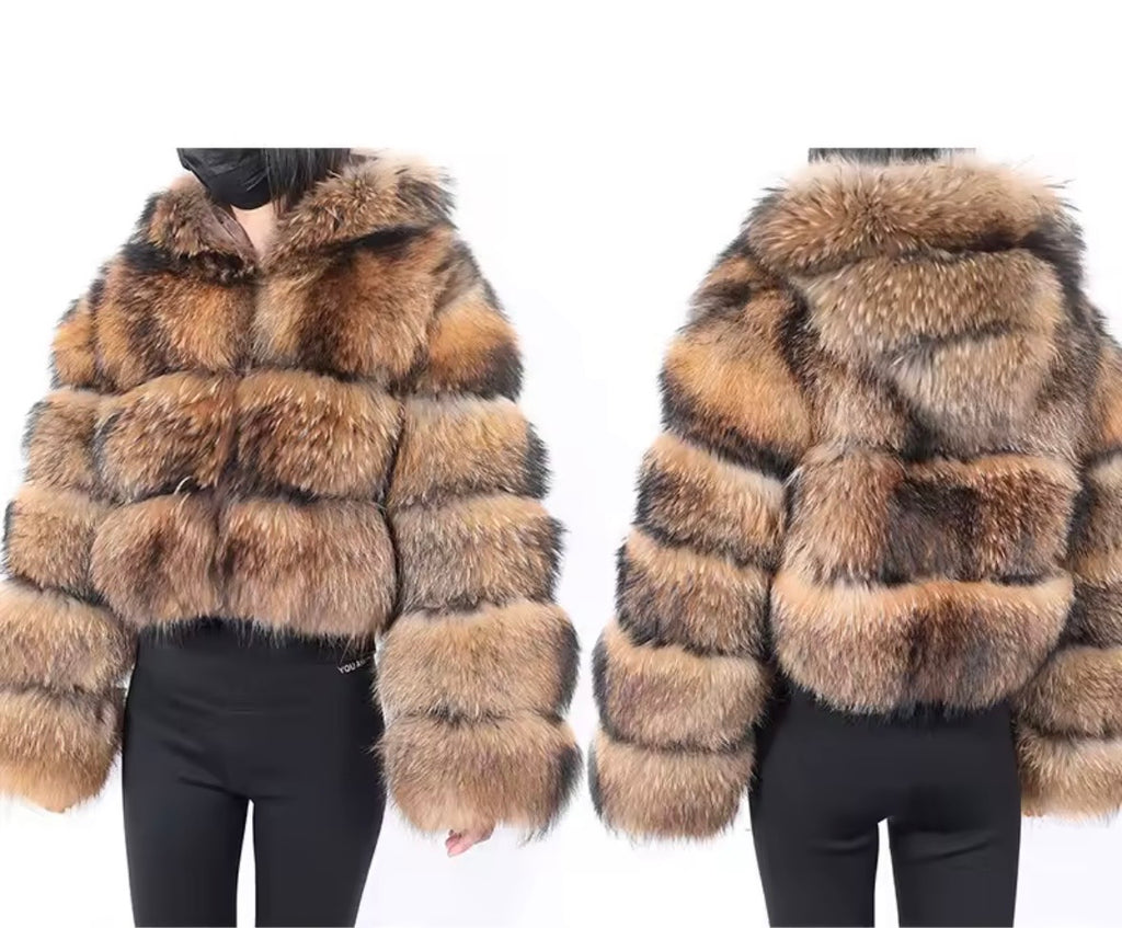 Real Fur Hooded Coat, NEW ARRIVALS! (PRE ORDER)🔥