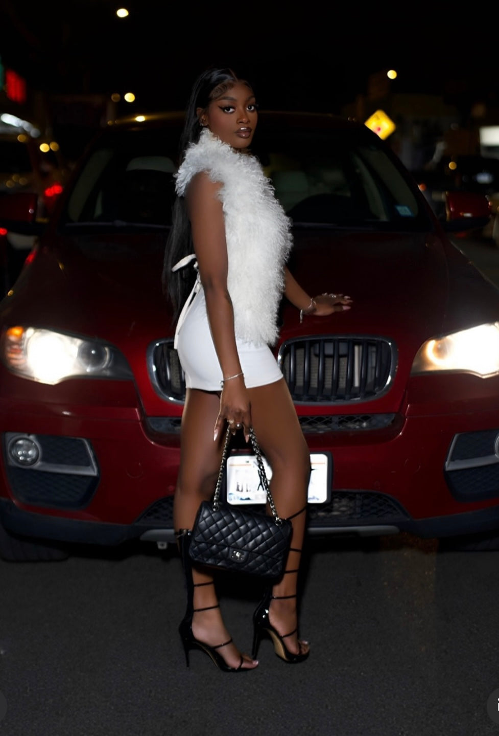 Mongolian Fur Halter Top, BEST SELLER FAN FAVORITE! (PER ORDER)