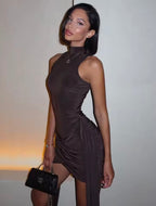 Turtleneck Mini Dress-New