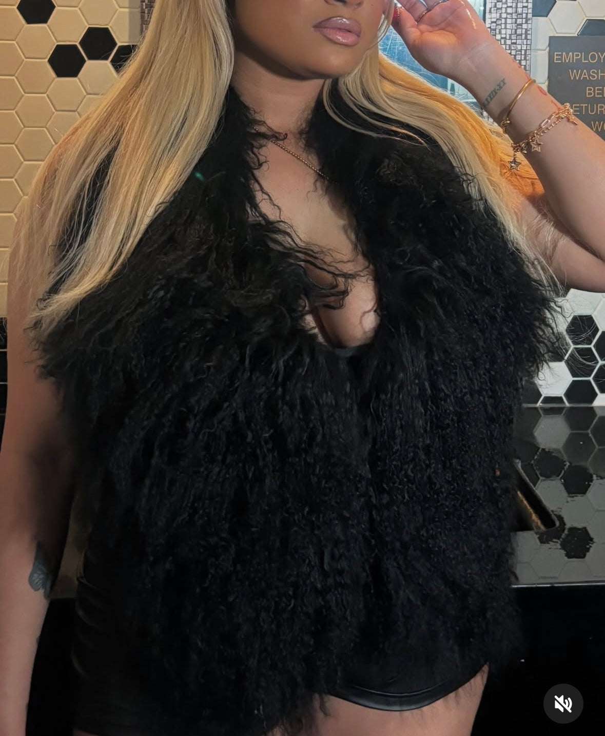 Mongolian Fur Halter Top, BEST SELLER FAN FAVORITE! (PER ORDER)