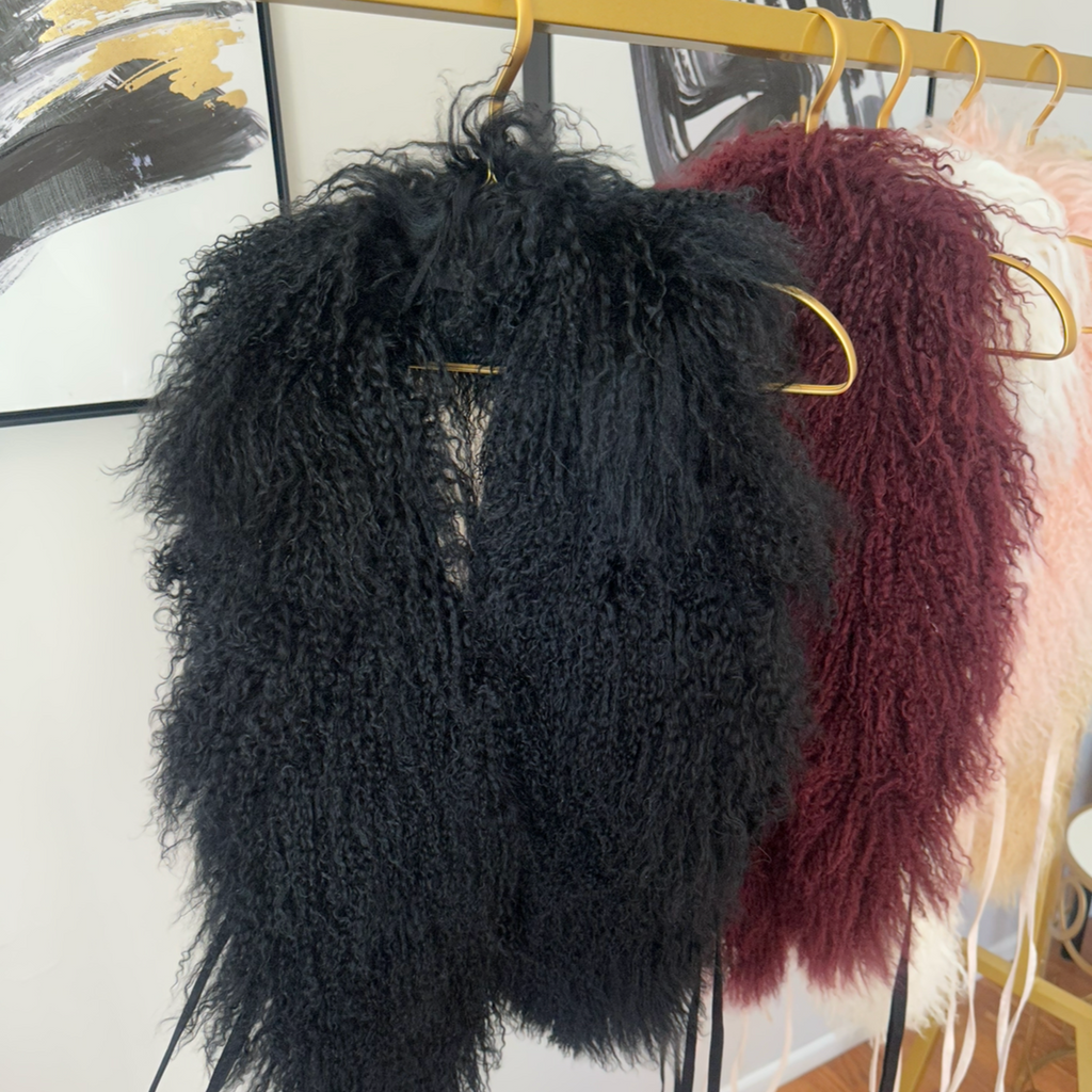 Mongolian Fur Halter Top, BEST SELLER FAN FAVORITE! (PER ORDER)