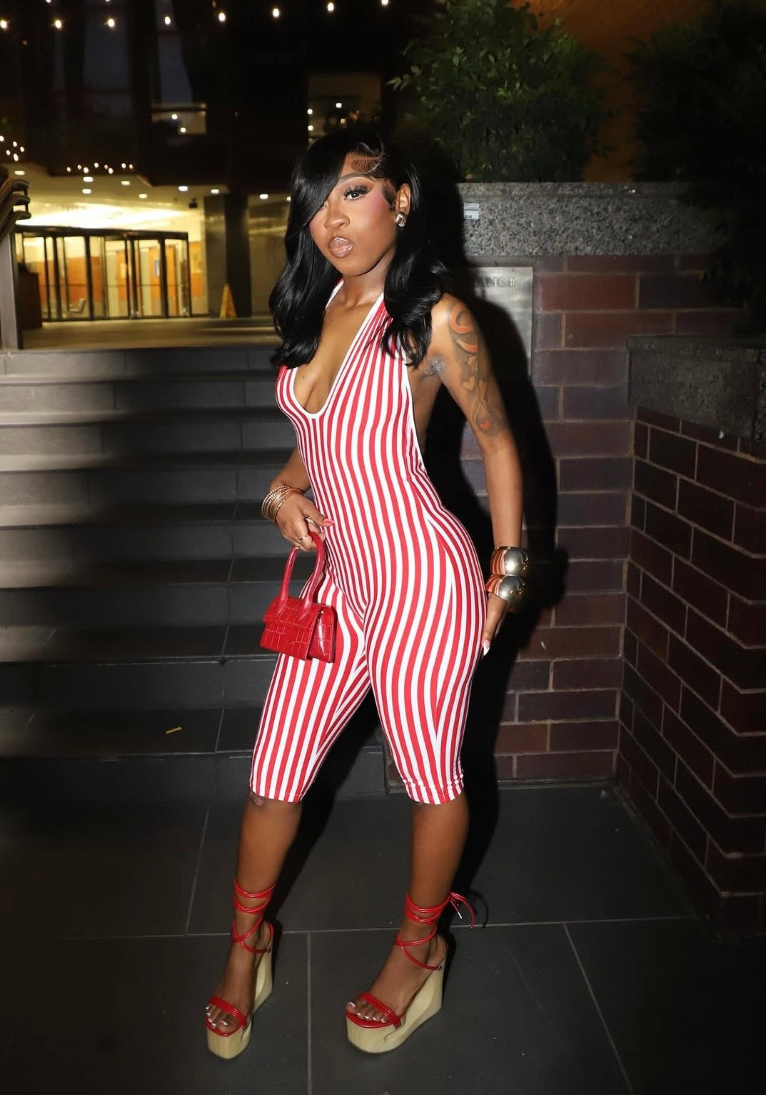 Stripes Take Over Romper