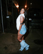 Mongolian Fur Halter Top, BEST SELLER FAN FAVORITE! (PER ORDER)