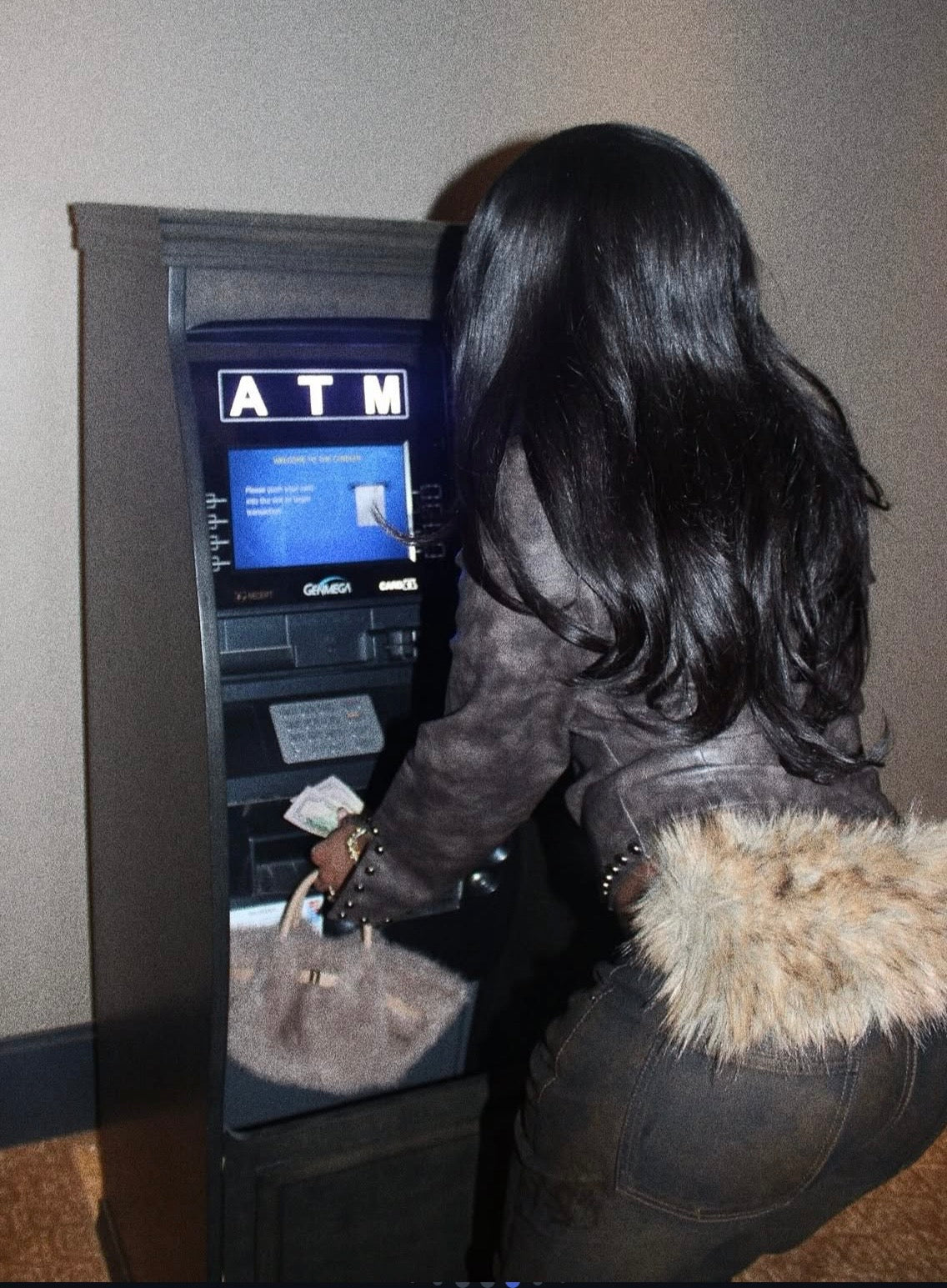 Vintage Faux Fur Belt