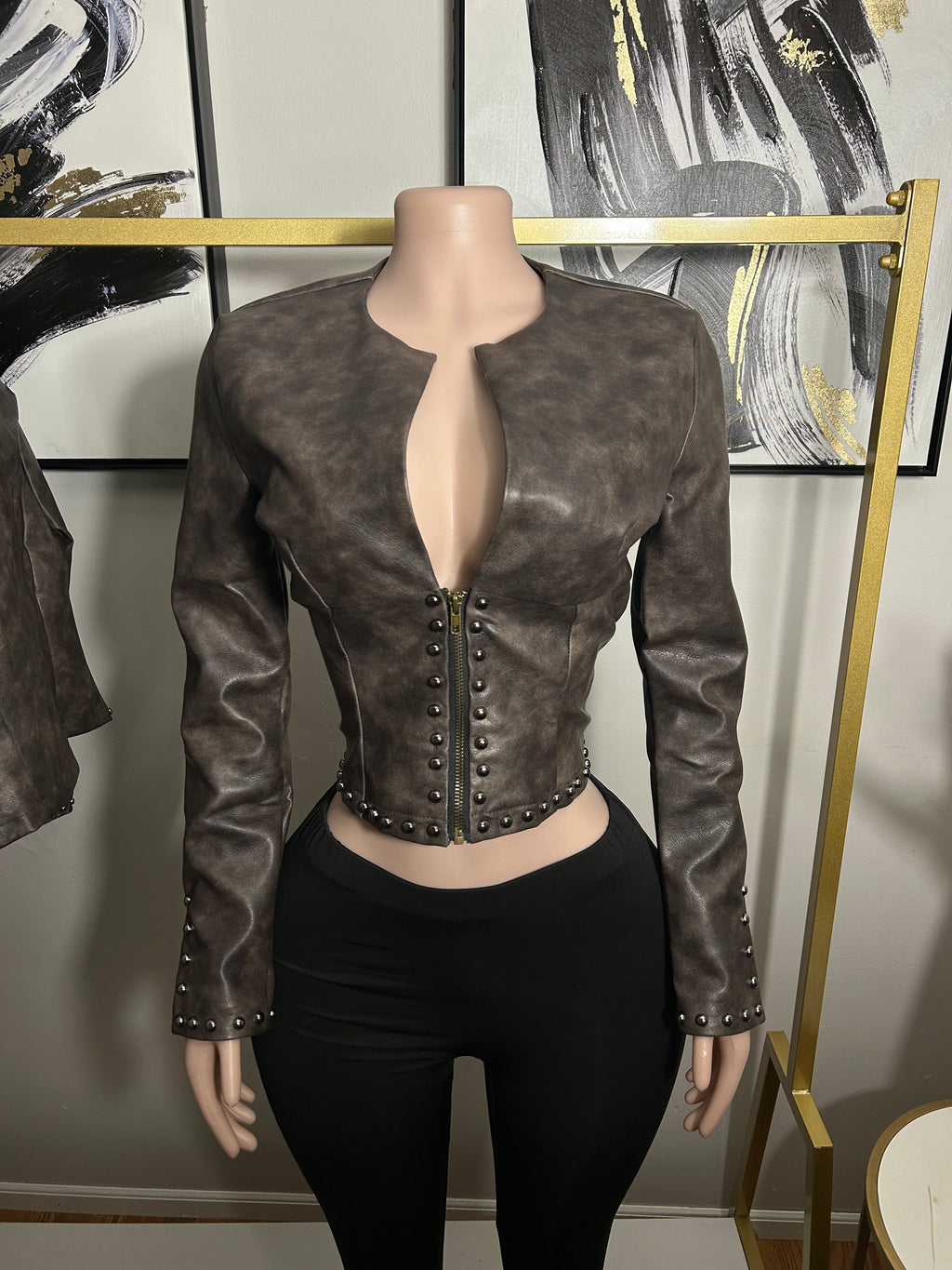 Kliou Fashion Leather Low Cut Zip Up- NEW ARRIVALS