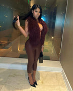 Mongolian Fur Halter Top, BEST SELLER FAN FAVORITE! (PER ORDER)