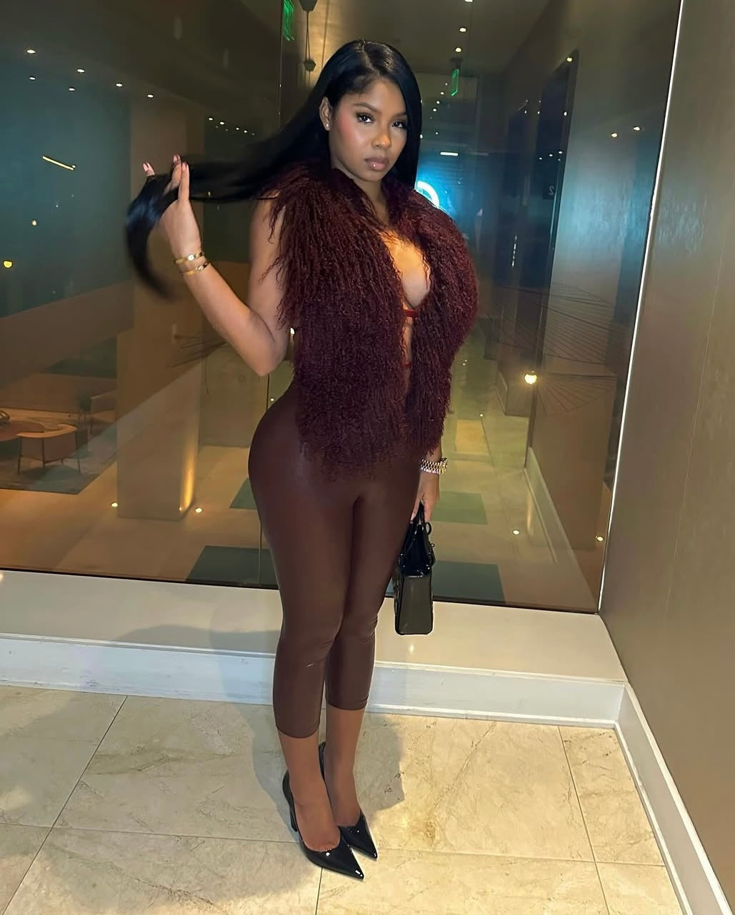 Mongolian Fur Halter Top, BEST SELLER FAN FAVORITE! (PER ORDER)