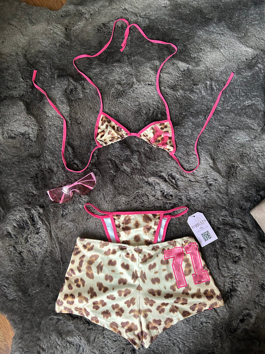 Leopard Swimsuit Set-New Arrival