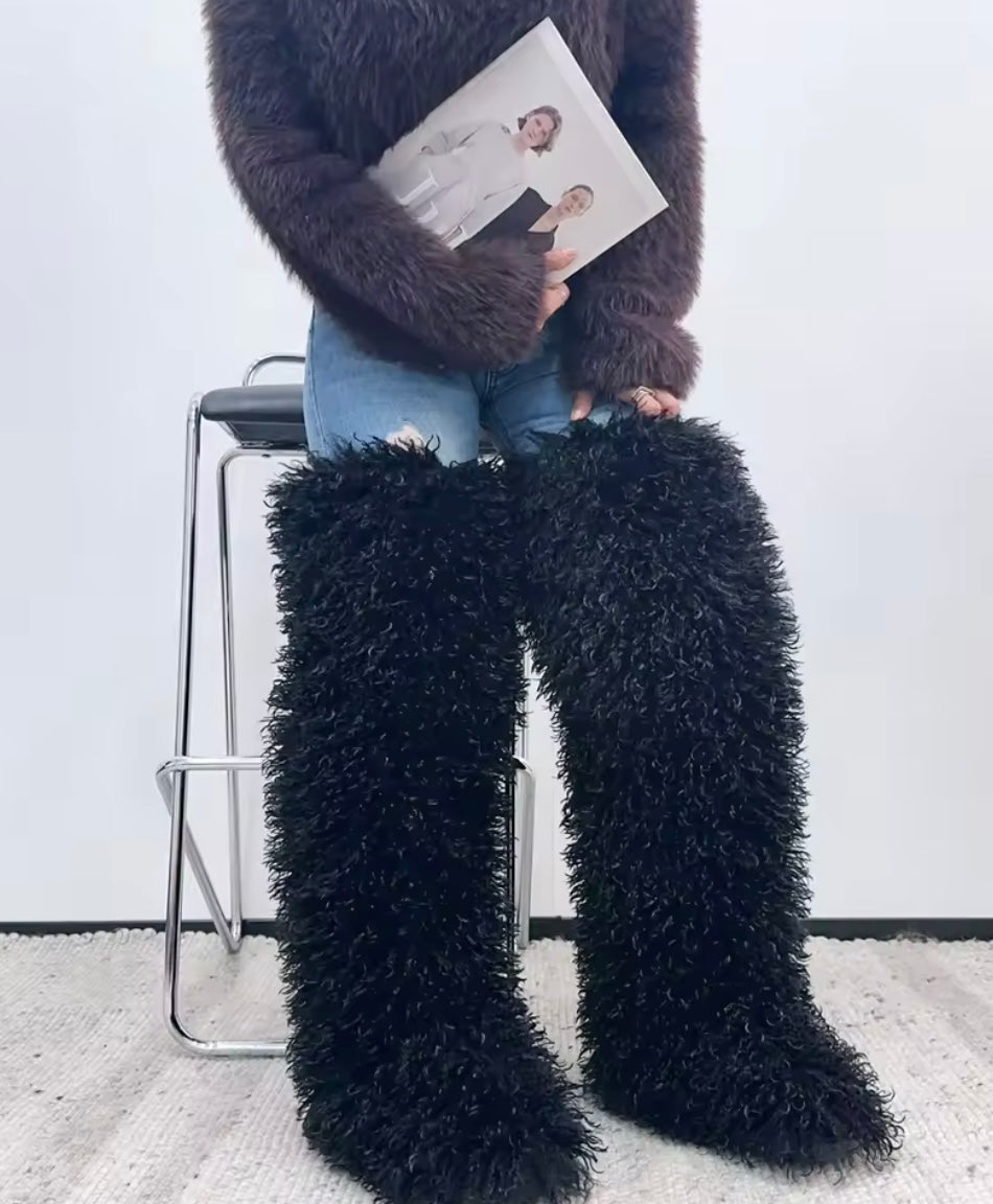 Luxury Thigh High, Fur Boots🔥TOP SELLER