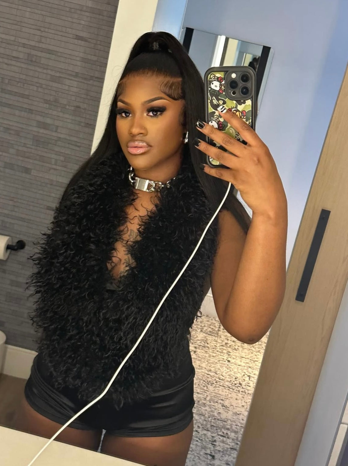 Exclusive Fur Bodysuit-Popular