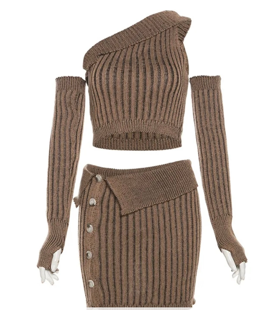 Chocolate Melt Skirt Set- - SALE CLEAN OUT!