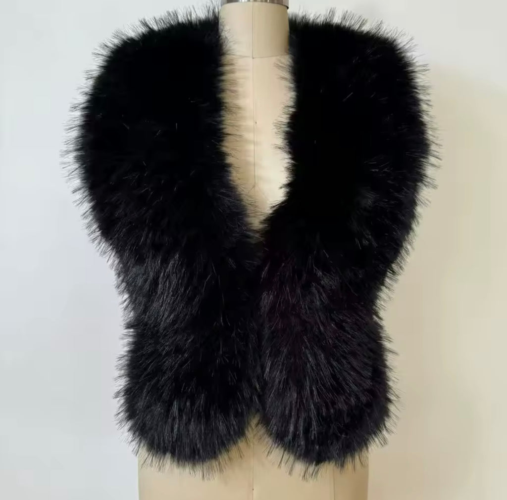 Mongolian Fur Halter Top, BEST SELLER FAN FAVORITE! (PER ORDER)