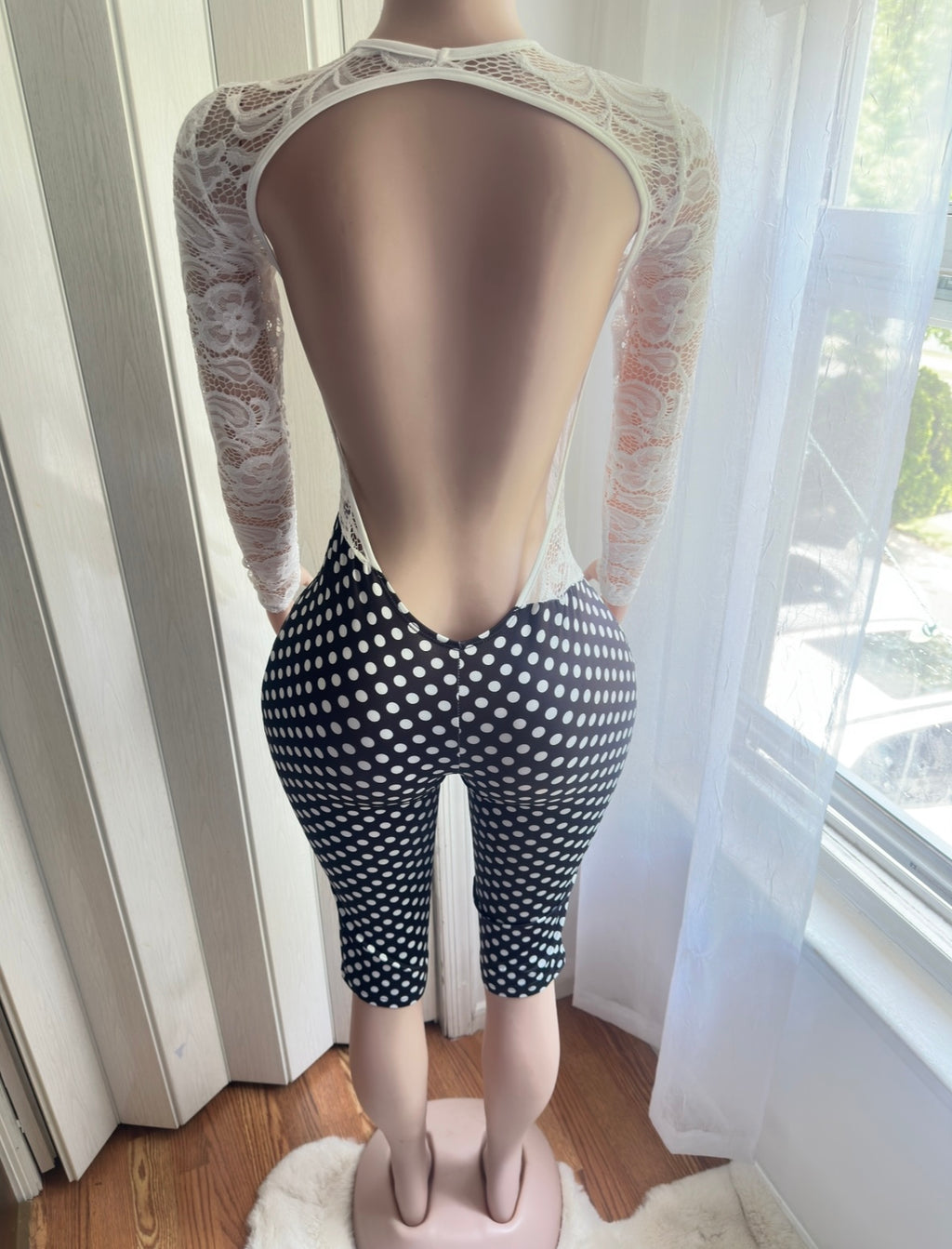 Laced Polka Romper- New Arrivals