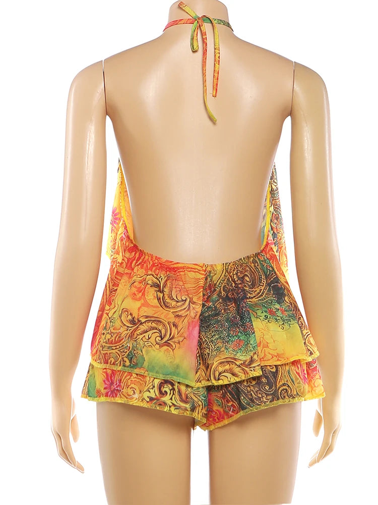 Halter Ruffles Romper- New Arrivals