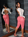 Laced Polka Romper- New Arrivals