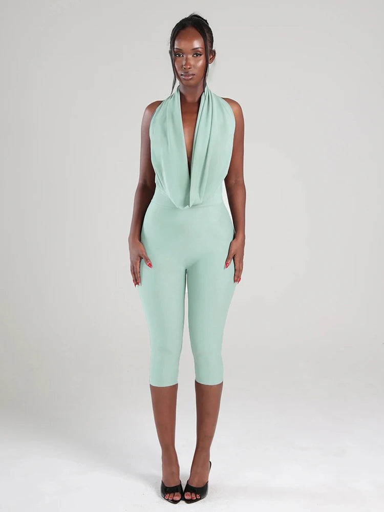 Halter Romper Mint - New Arrival