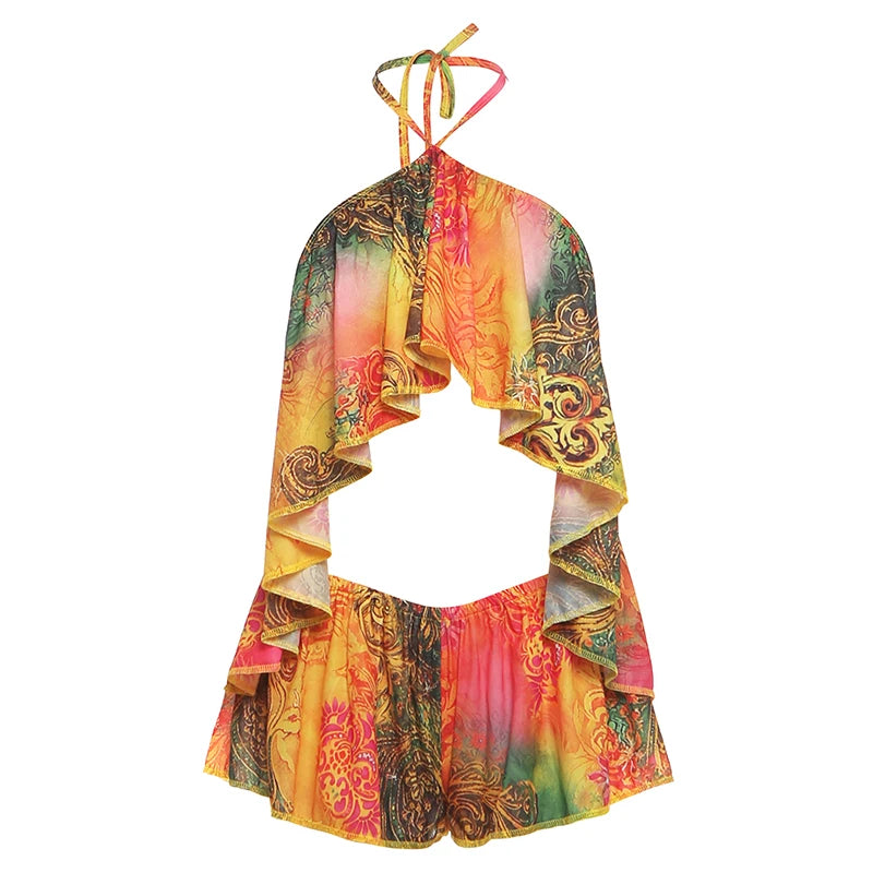 Halter Ruffles Set - New Arrivals